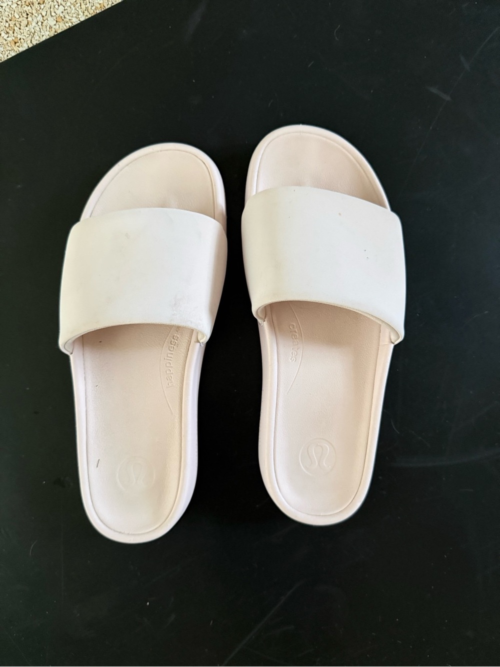 lululemon athletica Pale Pink Slide Sandals